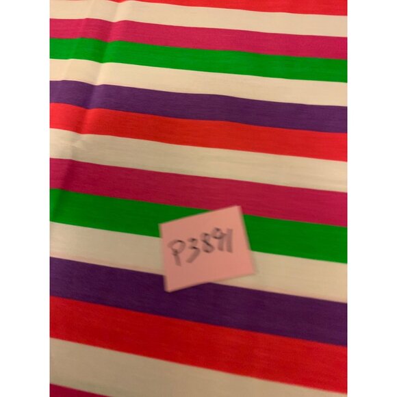 Vibrant Striped Cotton Fabric 1/2 Yard 42" Wide For Crafts Sewing - Picture 5 of 5